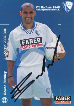 Delron Buckley  2000/2001  VFL Bochum  Fußball  Autogrammkarte original signiert 