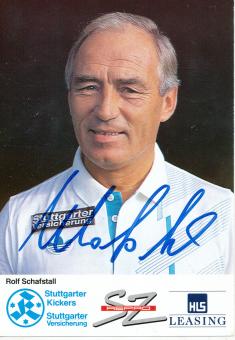 Rolf Schafstall † 2018  Stuttgarter Kickers  Fußball Autogrammkarte original signiert 