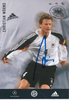 Christian Wörns  DFB  2004   Fußball  Autogrammkarte original signiert 