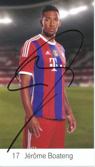 Jerome Boateng  2014/2015  FC Bayern München  2010/2011   Fußball  Autogrammkarte original signiert 