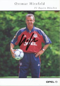 Ottmar Hitzfeld  1999/2000  FC Bayern München  2010/2011   Fußball  Autogrammkarte original signiert 