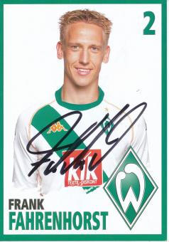 Frank Fahrenhorst  2004/2005  SV Werder Bremen  Fußball  Autogrammkarte original signiert 