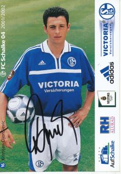 Kristijan Djordievic  2001/2002  FC Schalke 04  Fußball  Autogrammkarte original signiert 