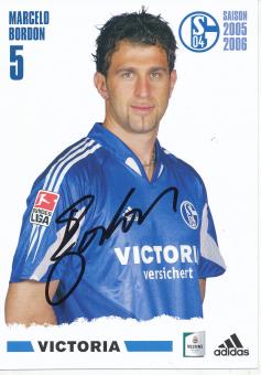 Marcelo Bordon  2005/2006  FC Schalke 04  Fußball  Autogrammkarte original signiert 