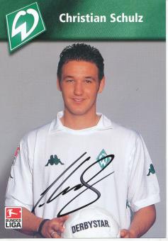 Christian Schulz     SV Werder Bremen  Fußball  Autogrammkarte original signiert 