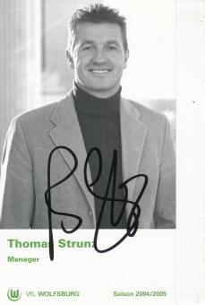 Thomas Strunz  2004/2005  VFL Wolfsburg  Fußball Autogrammkarte original signiert 