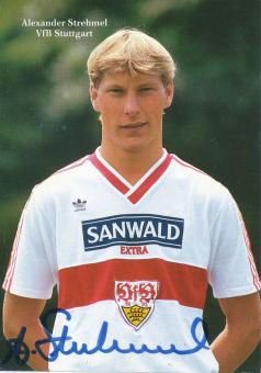 Alexander Strehmel   1986/1987   VFB Stuttgart  Fußball  Autogrammkarte original signiert 