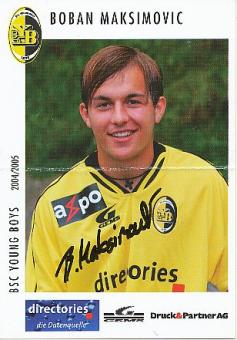 Boban Maksimovic  Young Boys Bern  Fußball  Autogrammkarte original signiert 
