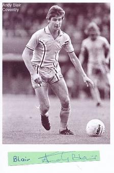 Andy Blair  Coventry City  Fußball Autogramm  Foto + Blatt original signiert 
