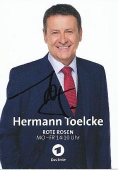 Hermann Toelcke  Rote Rosen  ARD  TV  Serien Autogrammkarte original signiert 