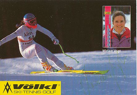 Miriam Vogt  Ski Alpin  Autogrammkarte original signiert 