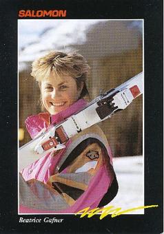Beatrice Gafner   Ski Alpin  Autogrammkarte original signiert 
