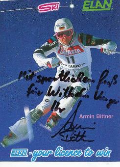 Armin Bittner   Ski Alpin  Autogrammkarte original signiert 