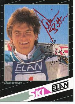 Armin Bittner   Ski Alpin  Autogrammkarte original signiert 