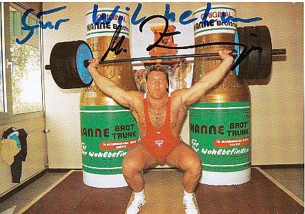 Martin Zawieja   Gewichtheben  Autogrammkarte  original signiert 