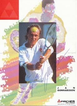 Jan Gunnarsson  Schweden  Tennis  Autogrammkarte  original signiert 