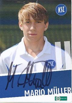 Mario Müller  Karlsruher SC   Fußball  Autogrammkarte original signiert 