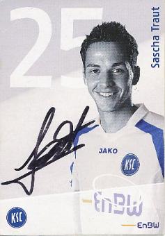 Sascha Traut  Karlsruher SC   Fußball  Autogrammkarte original signiert 
