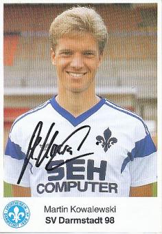 Martin Kowalewski  Darmstadt 98  Fußball Autogrammkarte original signiert 