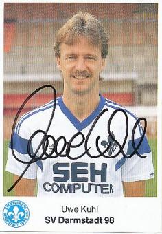 Uwe Kuhl  Darmstadt 98  Fußball Autogrammkarte original signiert 