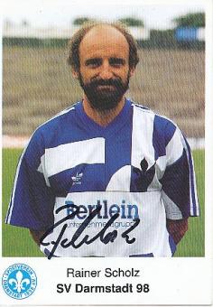 Rainer Scholz  Darmstadt 98  Fußball Autogrammkarte original signiert 