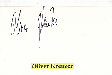 Oliver Kreuzer  FC Bayern München  Fußball Autogramm Karte  original signiert 