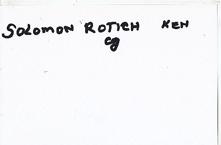 Solomon Rotich  Kenia   Leichtathletik  Autogramm Karte  original signiert 