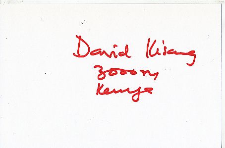 David Kisang  Leichtathletik  Autogramm Karte  original signiert 