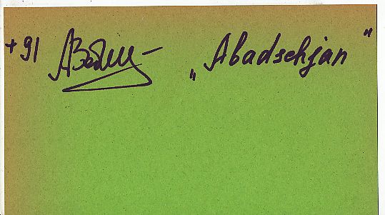 Waleri Abadschjan   Boxen  Autogramm Karte  original signiert 