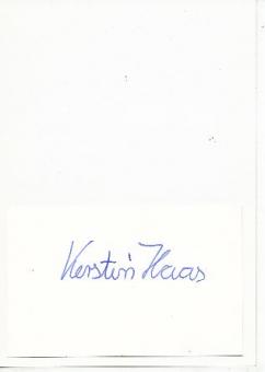 Kerstin Haas  Tennis  Autogramm Karte original signiert 