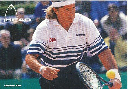 Guillermo Vilas  Argentinien  Tennis   Autogrammkarte 