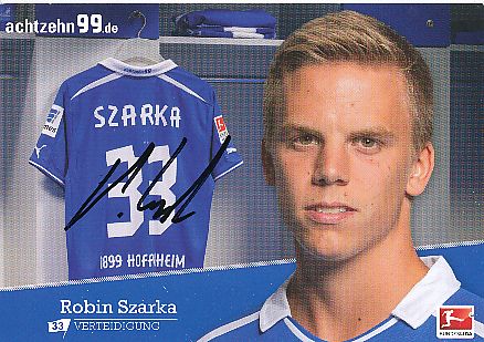 Robin Szarka  2013/2014  TSG 1899 Hoffenheim  Fußball  Autogrammkarte original signiert 