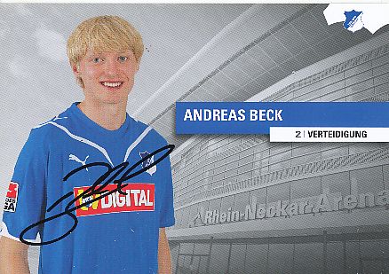 Andreas Beck   2009/2010  TSG 1899 Hoffenheim  Fußball  Autogrammkarte original signiert 