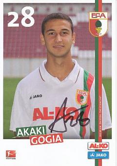 Akaki Gogia  2011/2012  FC Augsburg  Fußball  Autogrammkarte original signiert 