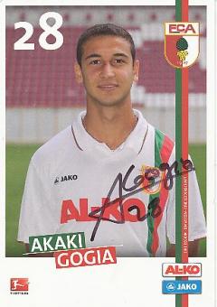 Akaki Gogia  2011/2012  FC Augsburg  Fußball  Autogrammkarte original signiert 