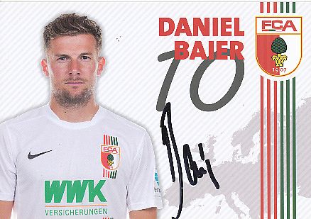 Daniel Baier  2015/2016  FC Augsburg  Fußball  Autogrammkarte original signiert 