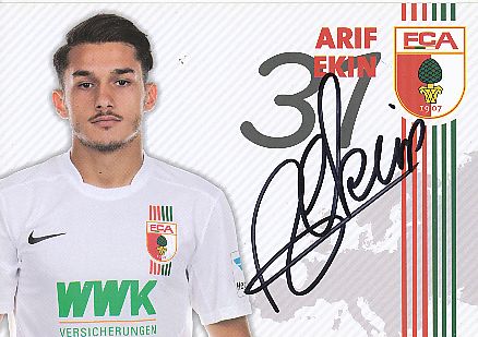 Arif Ekin  2015/2016  FC Augsburg  Fußball  Autogrammkarte original signiert 