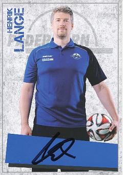 Henrik Lange   2014/2015  SC Paderborn  Fußball  Autogrammkarte original signiert 