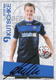 Stefan Kutschke   2014/2015  SC Paderborn  Fußball  Autogrammkarte original signiert 
