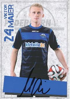 Viktor Maier  2014/2015  SC Paderborn  Fußball  Autogrammkarte original signiert 