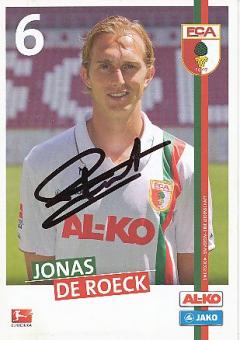 Jonas De Roeck  2011/2012  FC Augsburg  Fußball  Autogrammkarte original signiert 