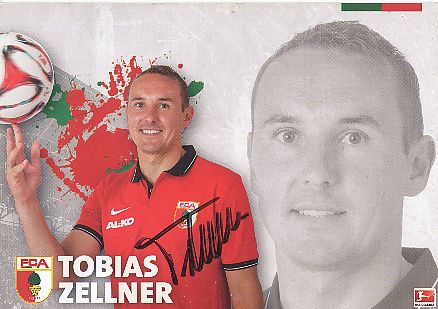 Tobias Zellner  2014/2015  FC Augsburg  Fußball  Autogrammkarte original signiert 