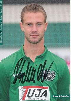 Rico Schmider   2007/2008  SC Preußen Münster  Fußball  Autogrammkarte original signiert 