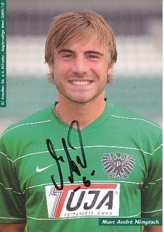 Marc Andre Nimptsch   2007/2008  SC Preußen Münster  Fußball  Autogrammkarte original signiert 