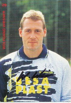 Wolfgang Wiesner  1996/1997  SC Fortuna Köln  Fußball  Autogrammkarte original signiert 