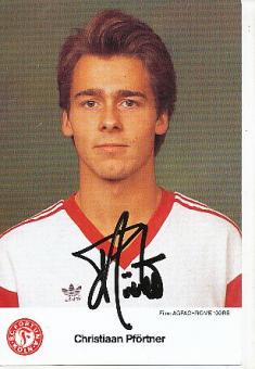 Christiaan Pförtner  1986/1987  SC Fortuna Köln  Fußball  Autogrammkarte original signiert 