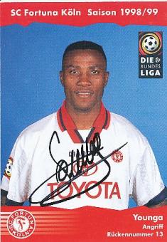 Younga  1998/1999  SC Fortuna Köln  Fußball  Autogrammkarte original signiert 