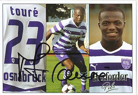 Assimiou Toure   2008/2009  VFL Osnabrück  Fußball  Autogrammkarte original signiert 