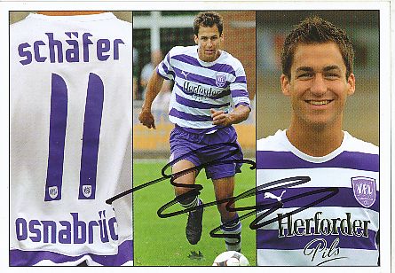 Andreas Schäfer   2008/2009  VFL Osnabrück  Fußball  Autogrammkarte original signiert 