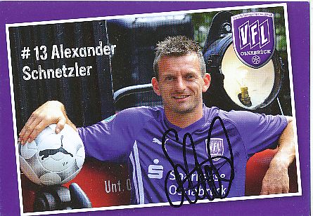Alexander Schnetzler   2009/2010  VFL Osnabrück  Fußball  Autogrammkarte original signiert 